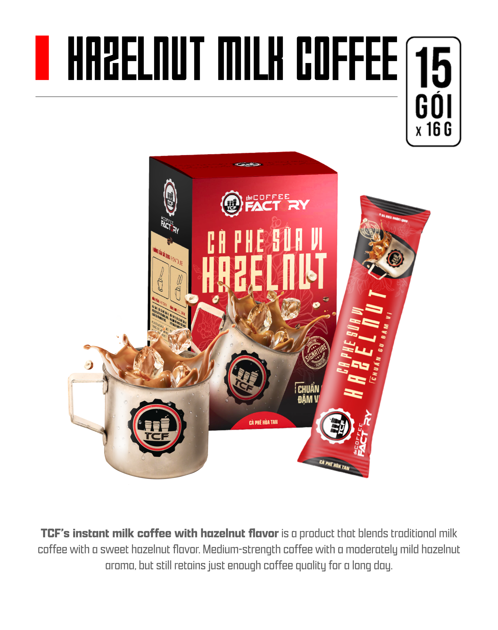 Cà Phê Sữa vị Hazelnut