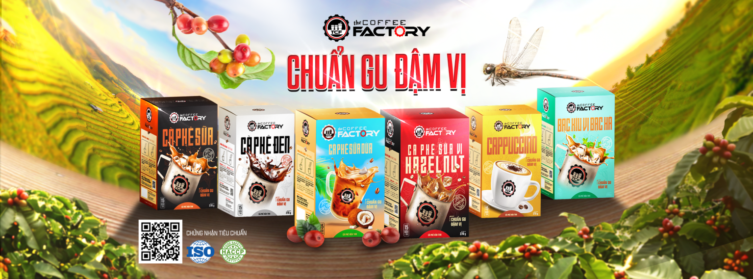 The Coffee Factory được thành lập năm 2013, khởi đầu là chuỗi cửa hàng cà phê hiện đại tại TP.HCM. Sau hơn một thập kỷ phát triển, chúng tôi đã xây dựng hệ thống điểm bán tại các trung tâm thương mại lớn, tòa nhà văn phòng và khu dân cư, từng bước khẳng định uy tín về chất lượng sản phẩm và hiệu quả vận hành